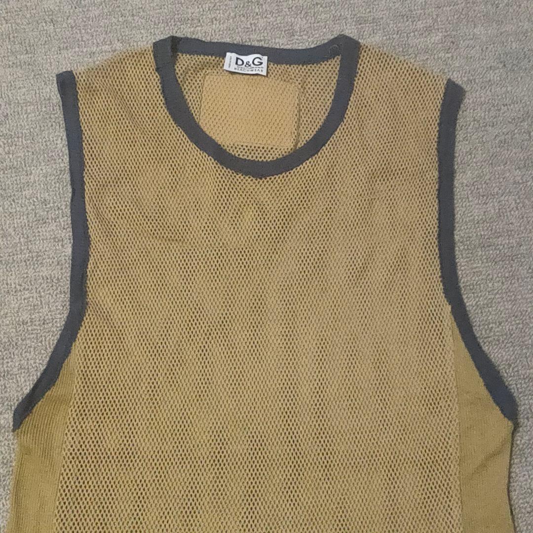レア 美品 D&G BEACH WEAR メッシュ タンクトップ