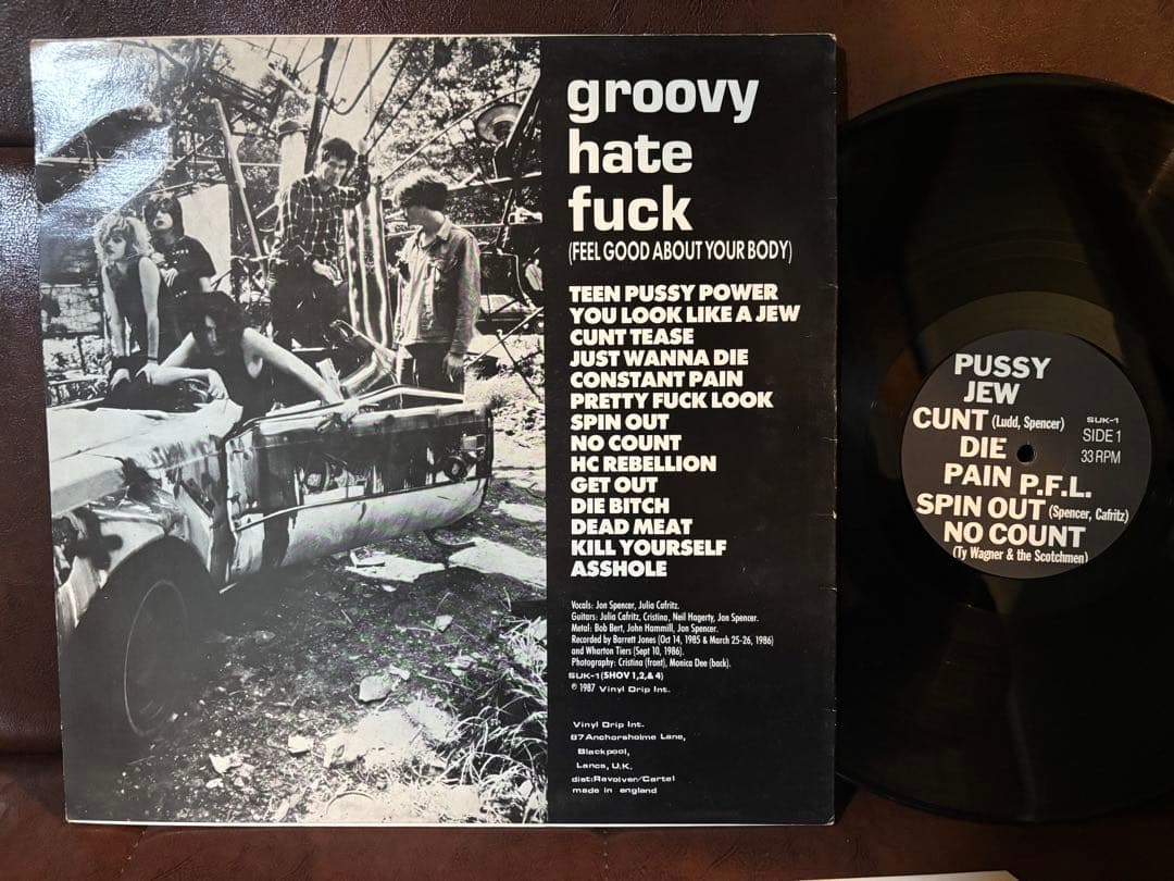 LP★Pussy Galore/groovy hatefuck　US盤ジョンスぺ