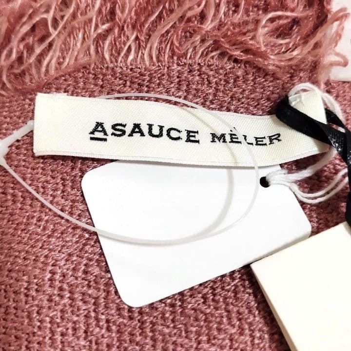 新品タグ付き ASAUCE MELER アソースメレ シルクリネン 大判ストール