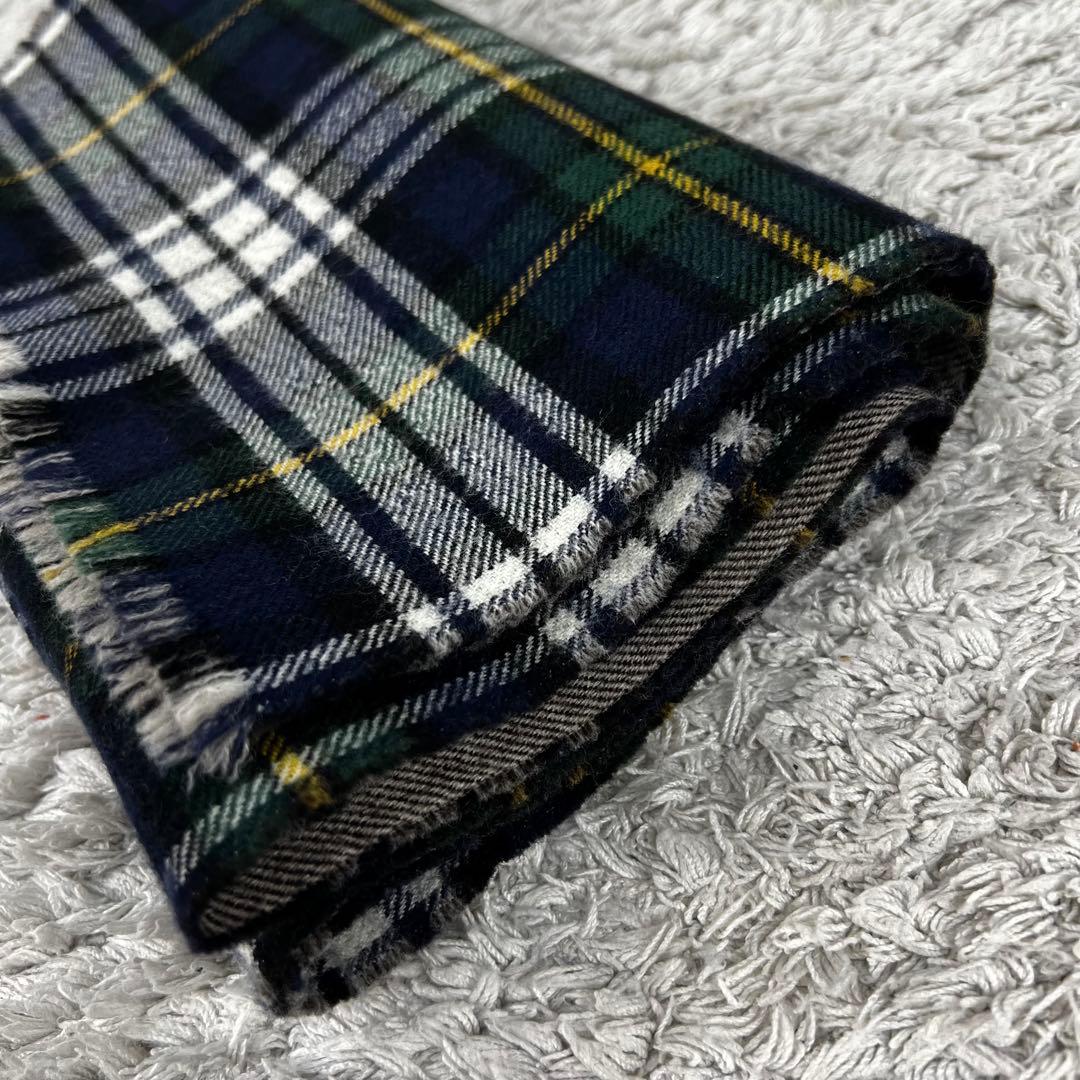 GUCCI グッチ　タータンチェック　マフラー　GG柄　グリーン