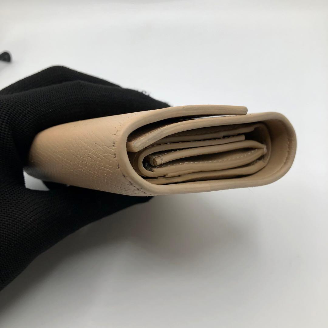 CELINE スモールトリフォールド ウォレット 三つ折財布 ベージュ