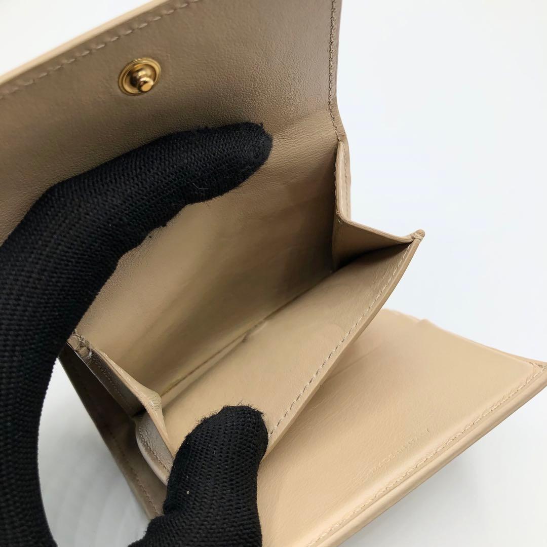 CELINE スモールトリフォールド ウォレット 三つ折財布 ベージュ