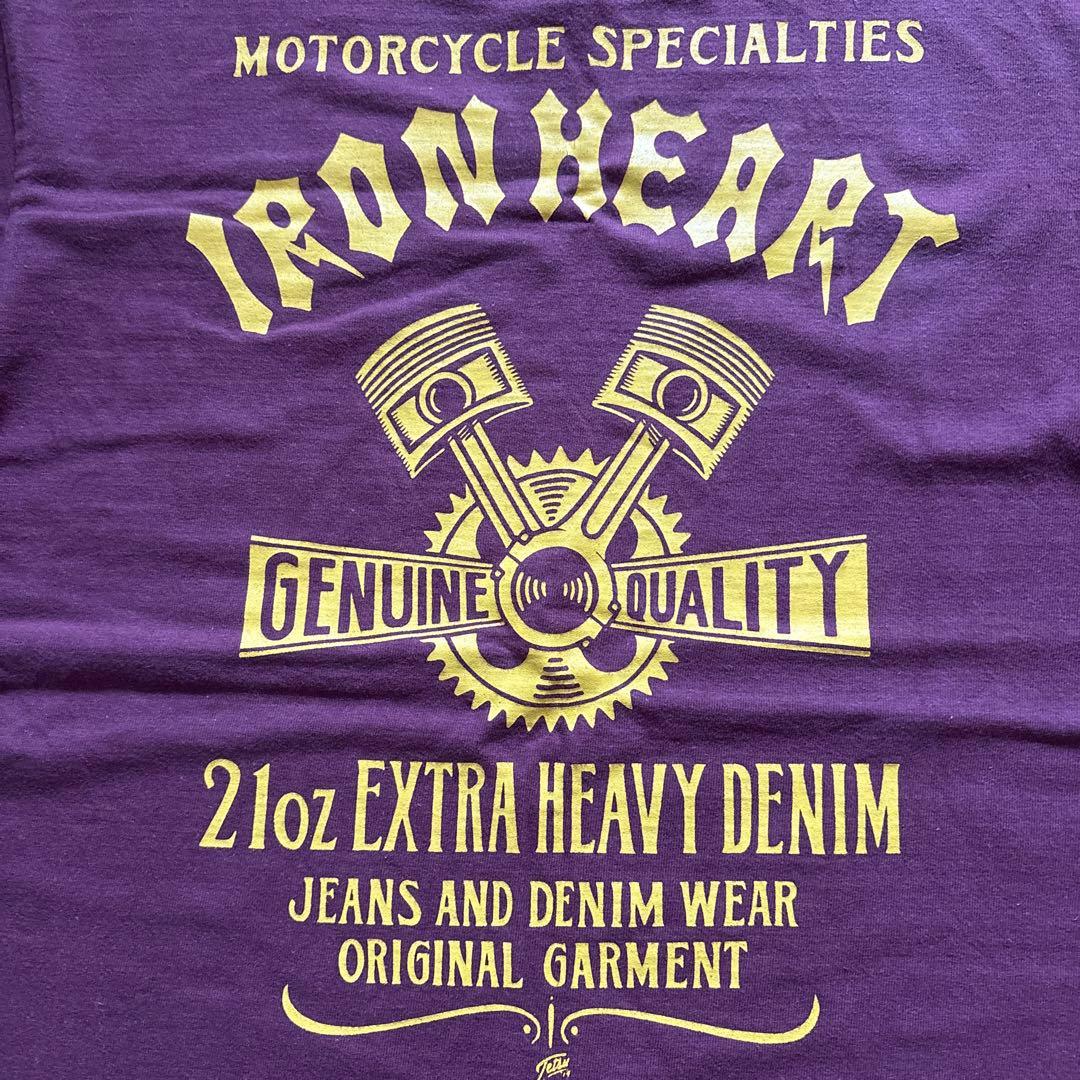 と*ち様 IRON HEART アイアンハートTシャツ バーガンディ サイズS