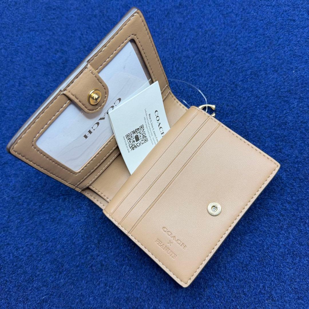 m*o様 COACH X PEANUTS コーチ新作 スナップ コンパクトZIP
