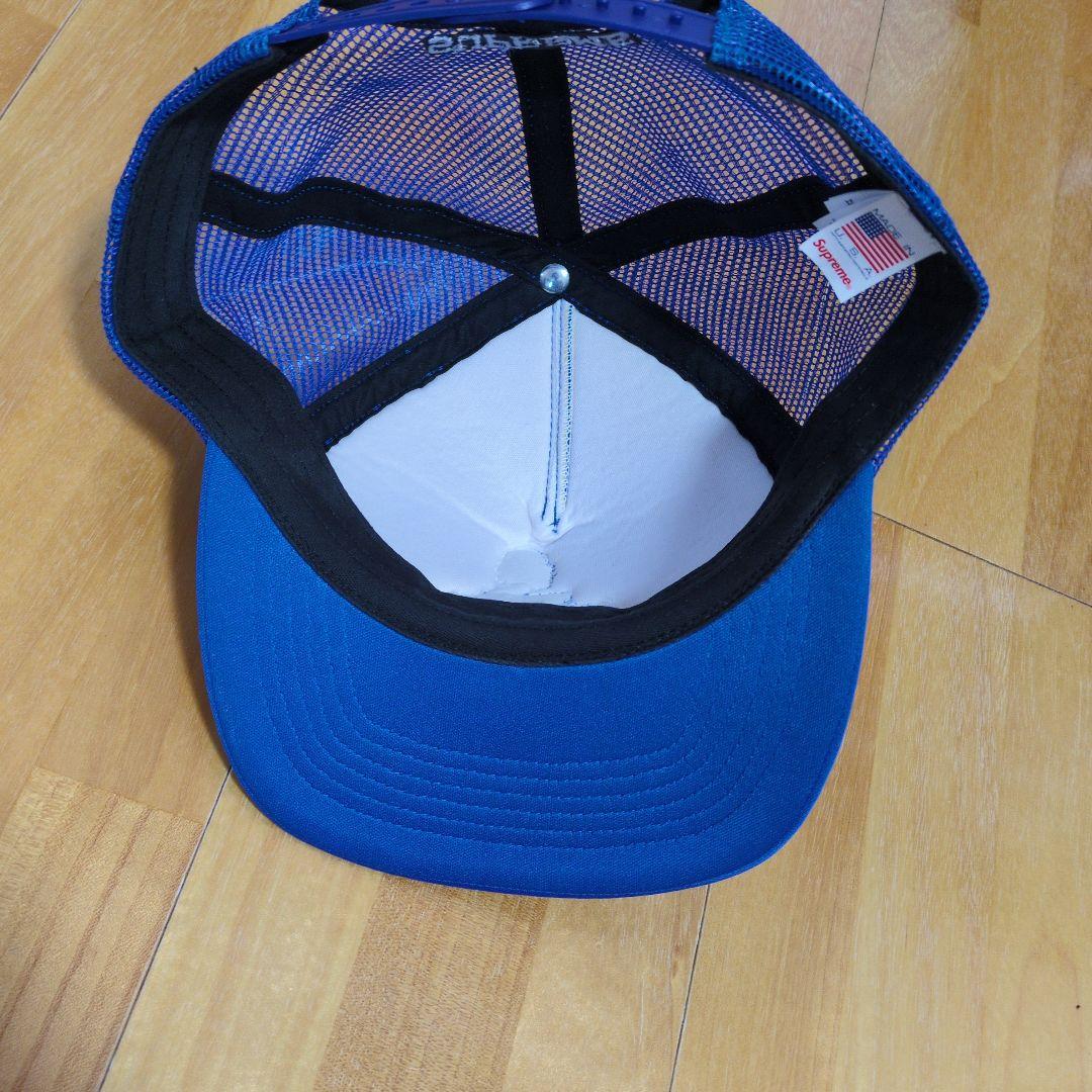Supreme メッシュキャップ 青