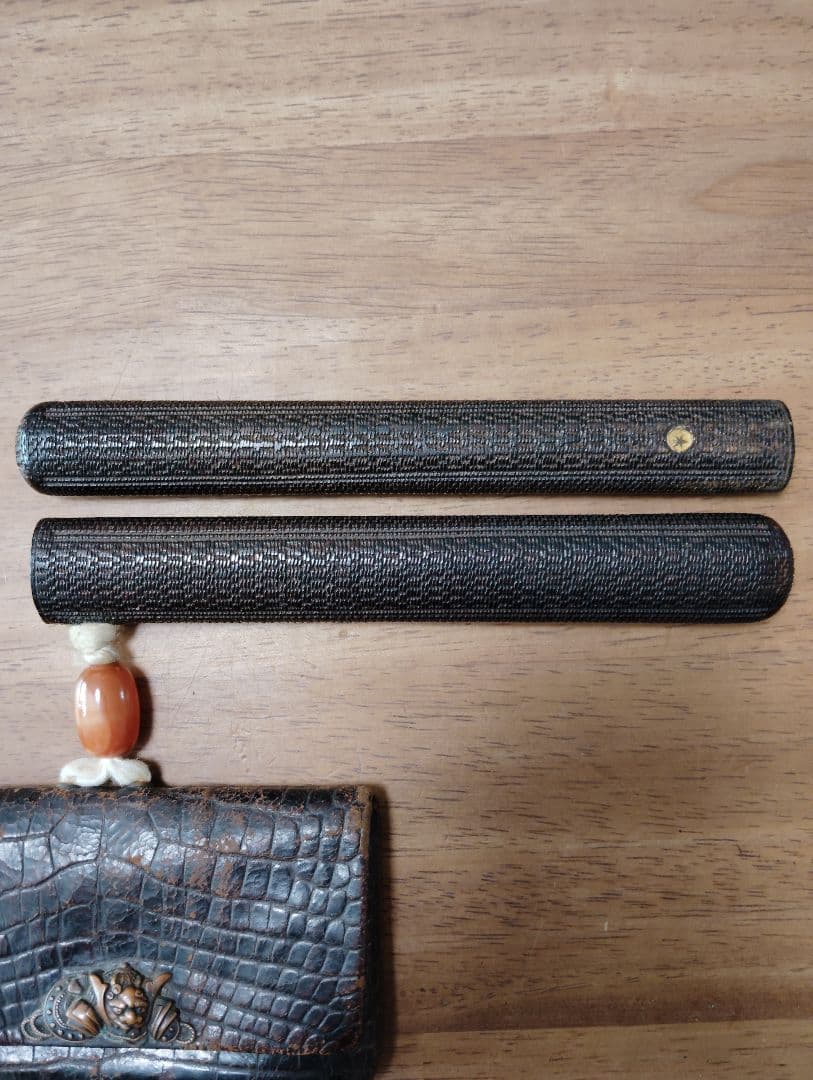 骨董品　煙草入れ　キセルとキセル入れ
