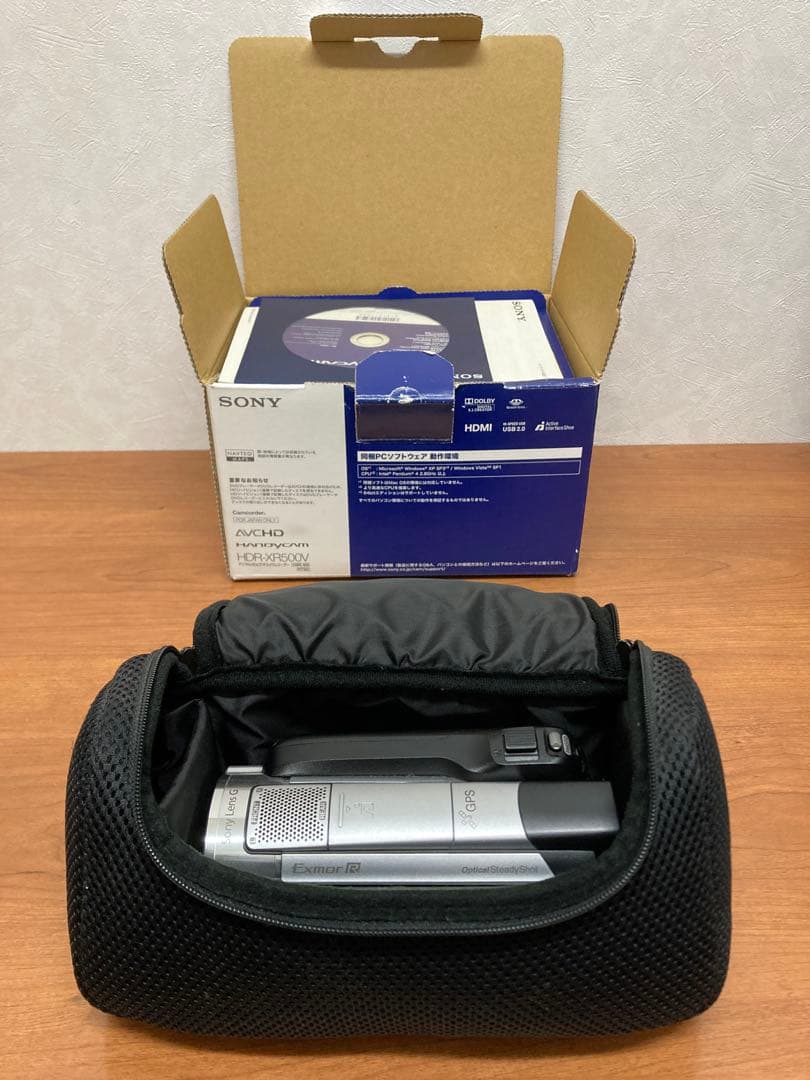 SONY HDR-XR500V ビデオカメラ　ソニー　HANDYCAM　銀