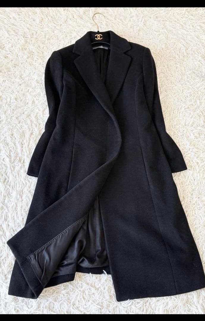 定価10万円以上セオリーリュクス　美品カシミヤ100%日本製　サイズ38 黒