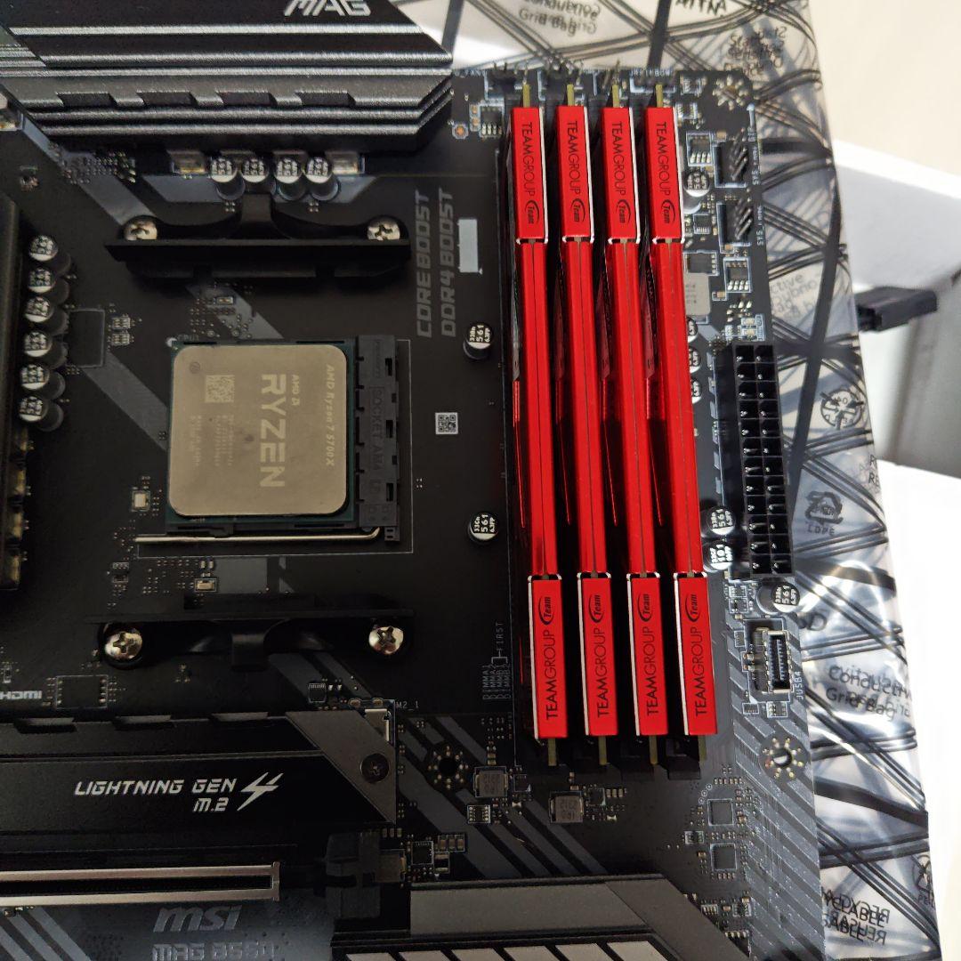 Ryzen 7 5700X CPU マザーボード メモリ16g×4枚 セット品
