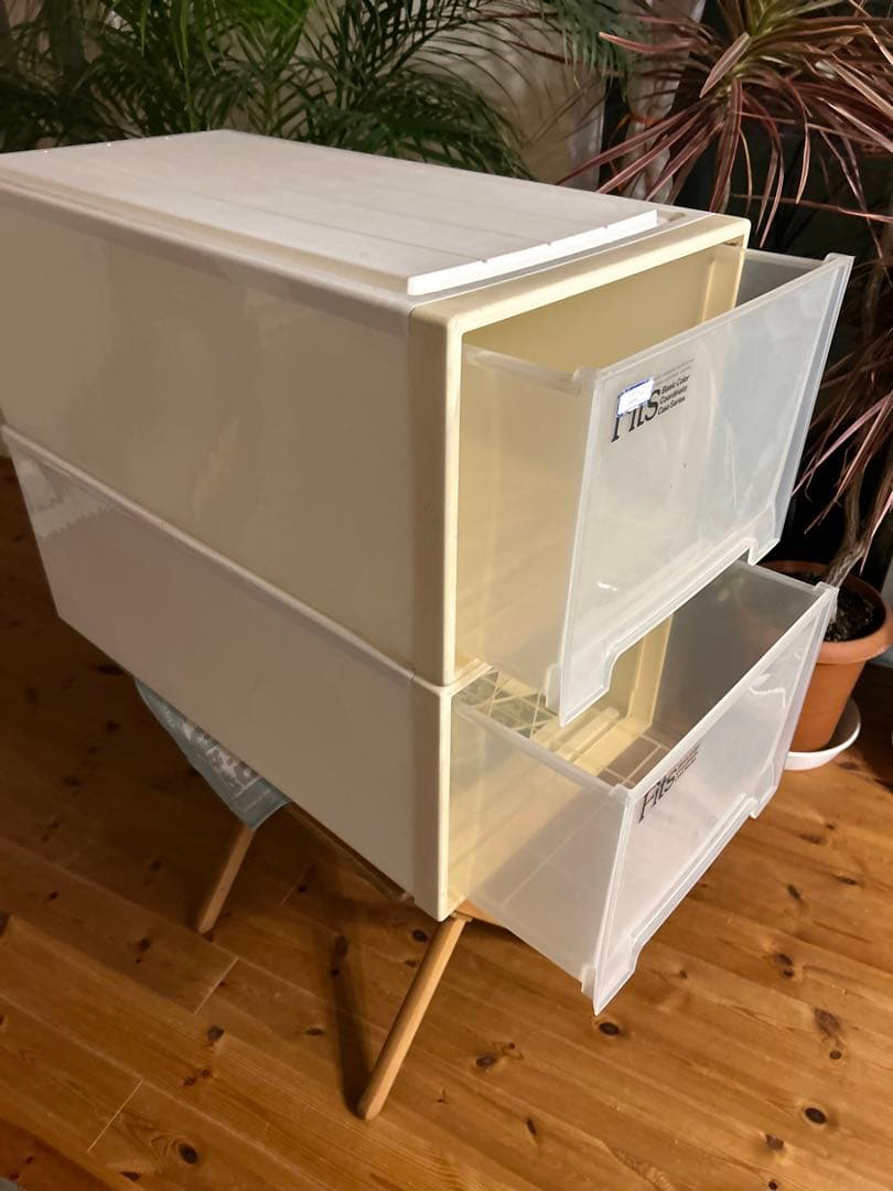 Fits ポリプロピレンケース.システムアップ収納 ユニットケース　押入れ収納