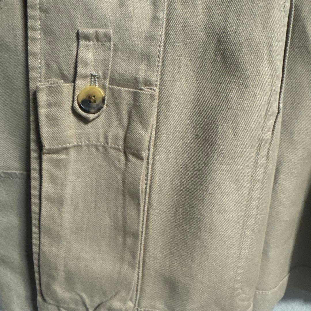 【美品】LARDINI サファリジャケット 48 ベージュ 伊製