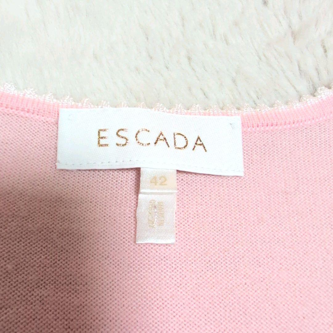 ESCADA エスカーダ アンサンブル カーディガン トップス 刺繍 ピンク