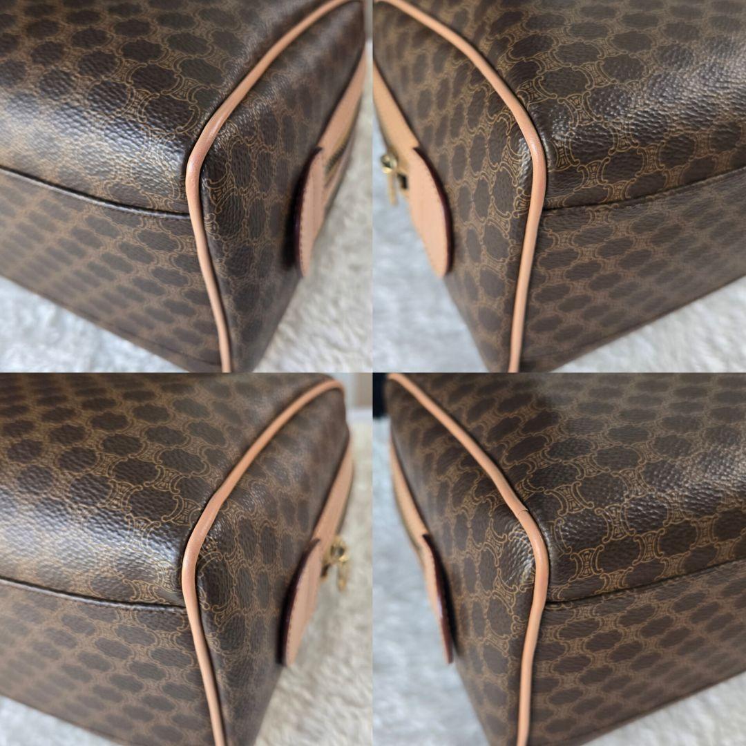 ⭐CELINE⭐　美品　セリーヌ　ミニボストンバッグ　マカダム柄　トリオンフ