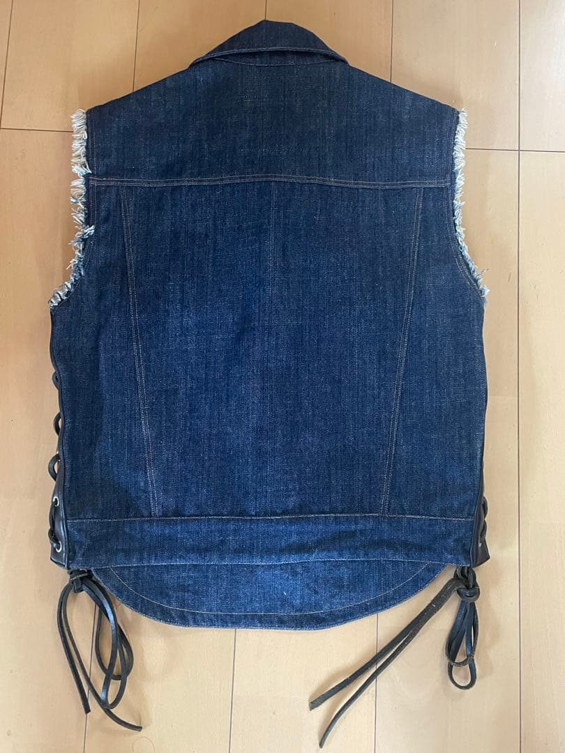 KADOYA カドヤ デニムベスト レザー