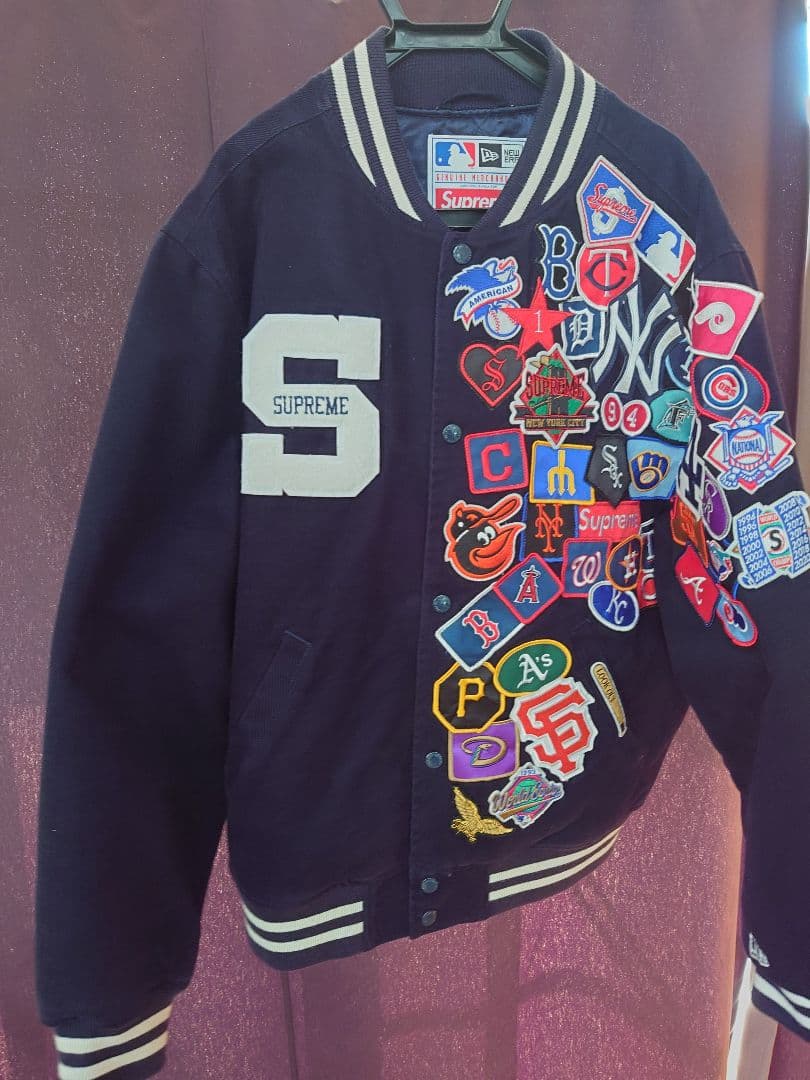 SUPREME　NEWERA　MLB 20SS VARSITYJACKET　L