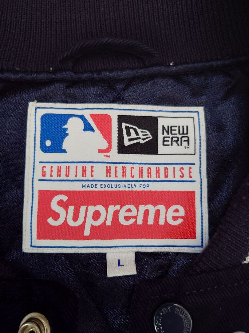 SUPREME　NEWERA　MLB 20SS VARSITYJACKET　L