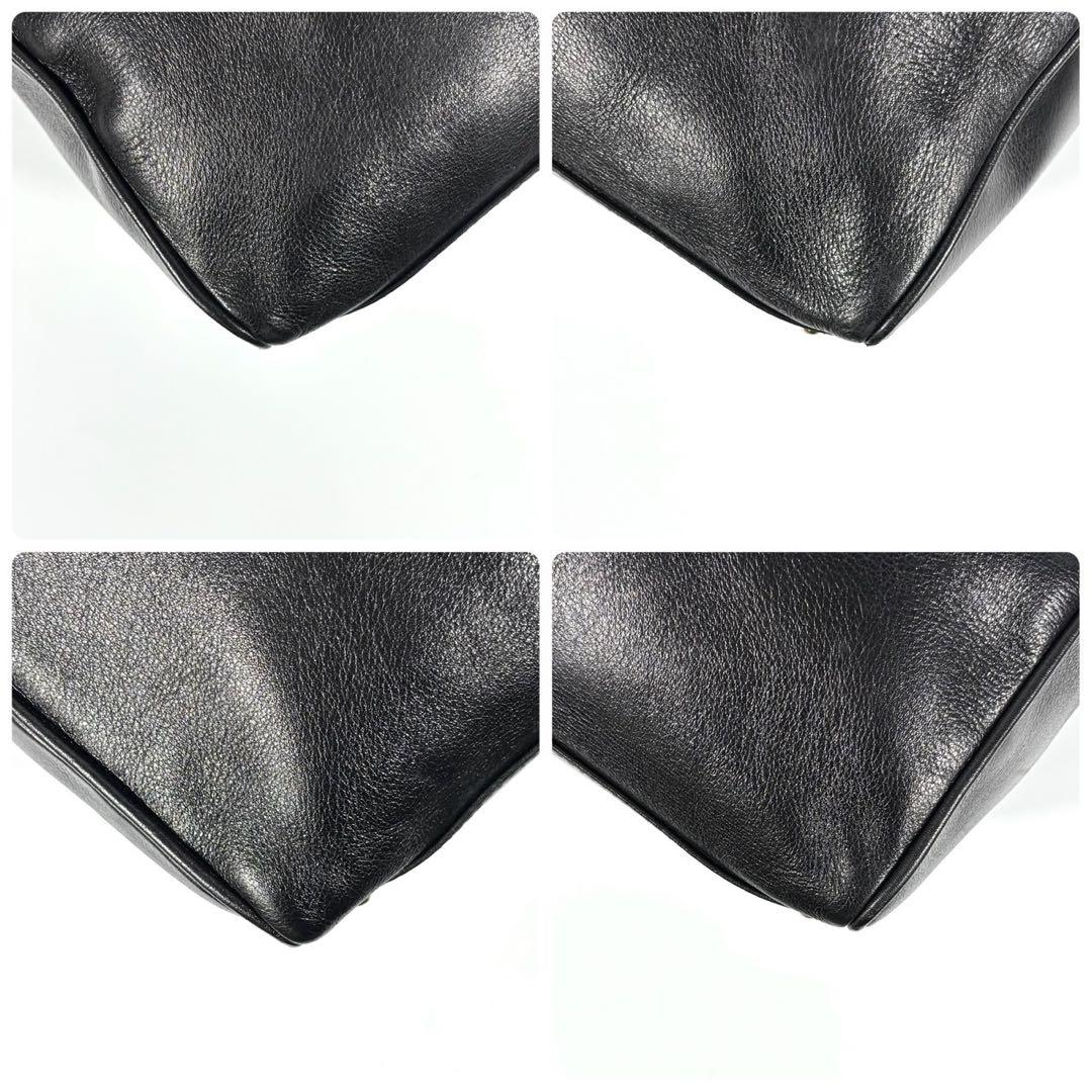 ✨極美品✨グッチ ハンドバッグ バンブー ゴールド金具 レザー ボストン 黒
