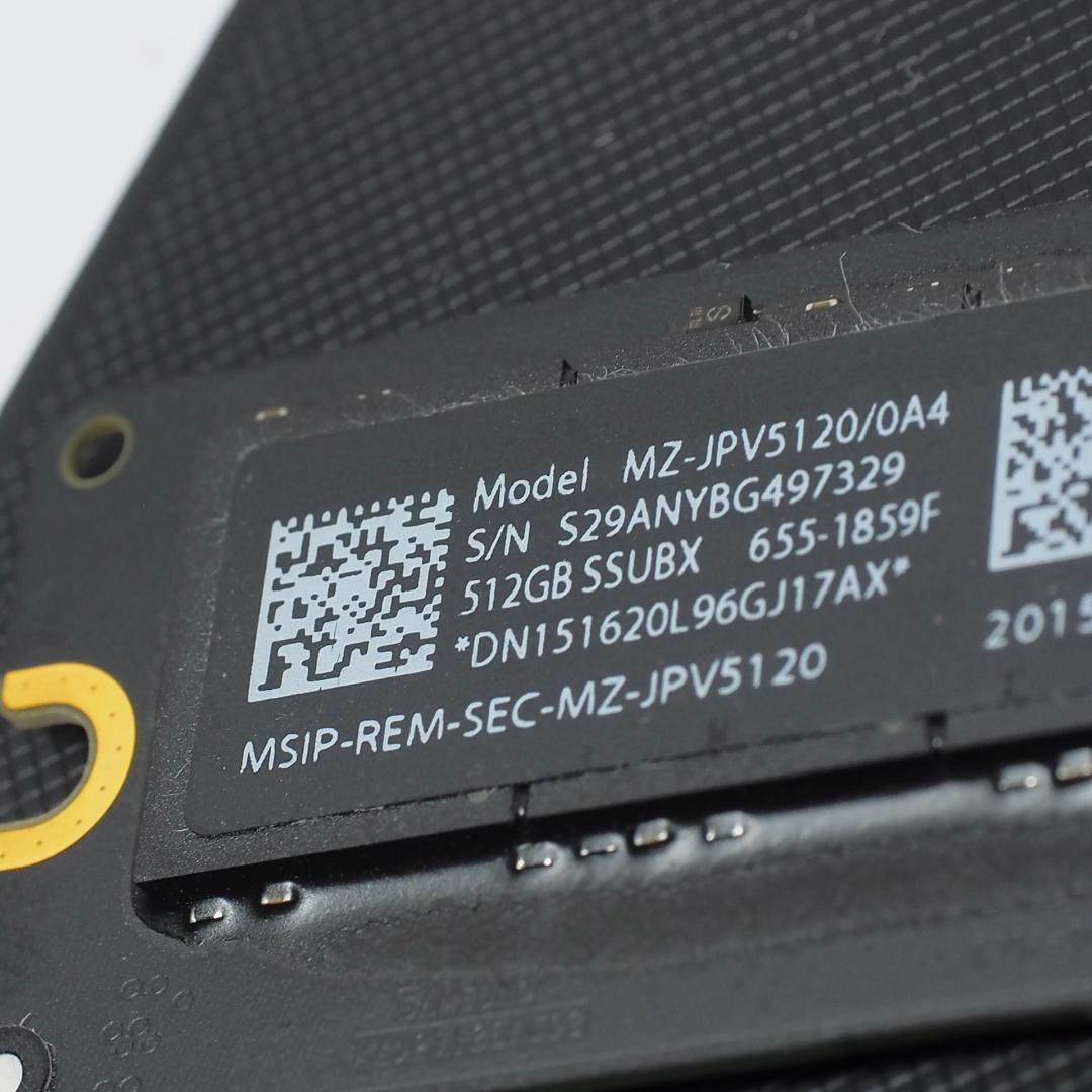 Apple純正 512GB SSD 動作OK 健康度100％ 寿命残83%
