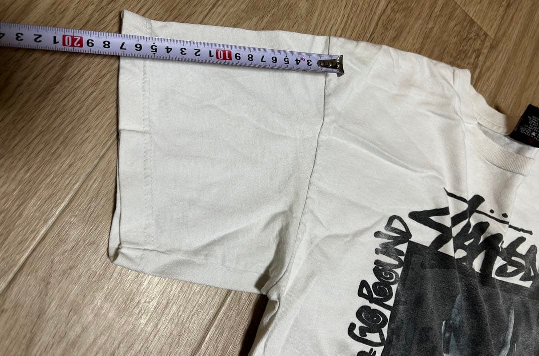 中古品 Stussy Nas コラボ Tシャツ M ホワイト ※説明欄要ご確認を