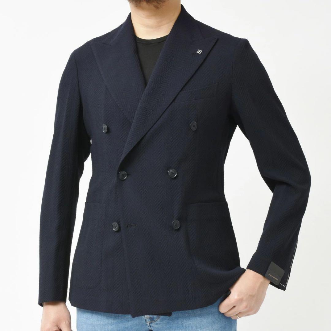 3連休限定｜TAGLIATORE｜ダブルジャケット DARREL｜ネイビー｜46