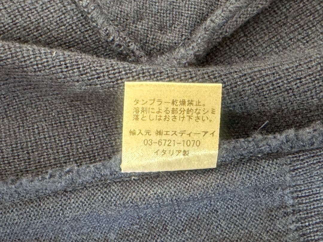 Gran Sasso グランサッソ ニット ダブル ジレ ベスト 46 ネイビー