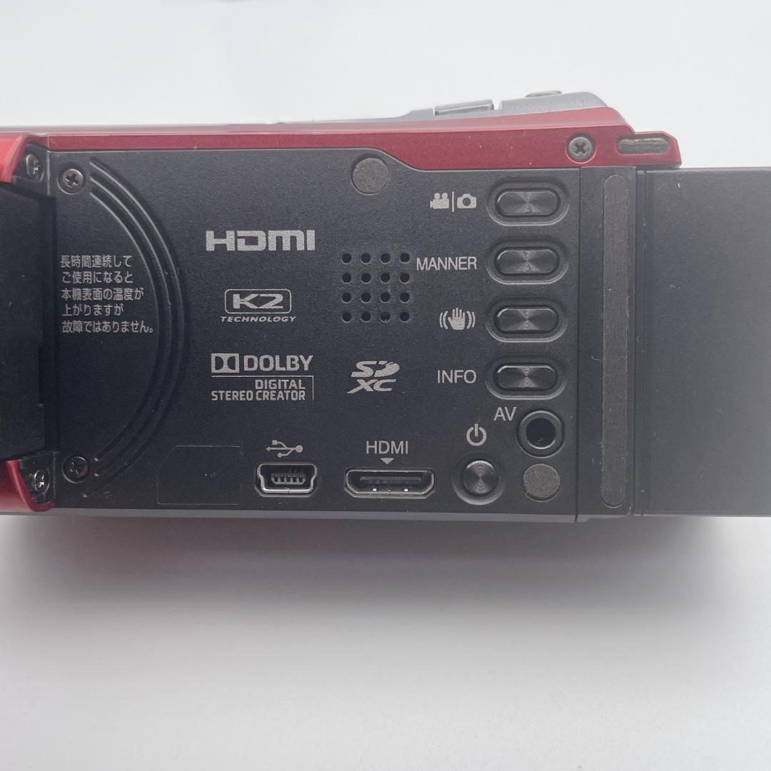 【美品】JVC ビデオカメラ Everio エブリオ GZ-HM177-R