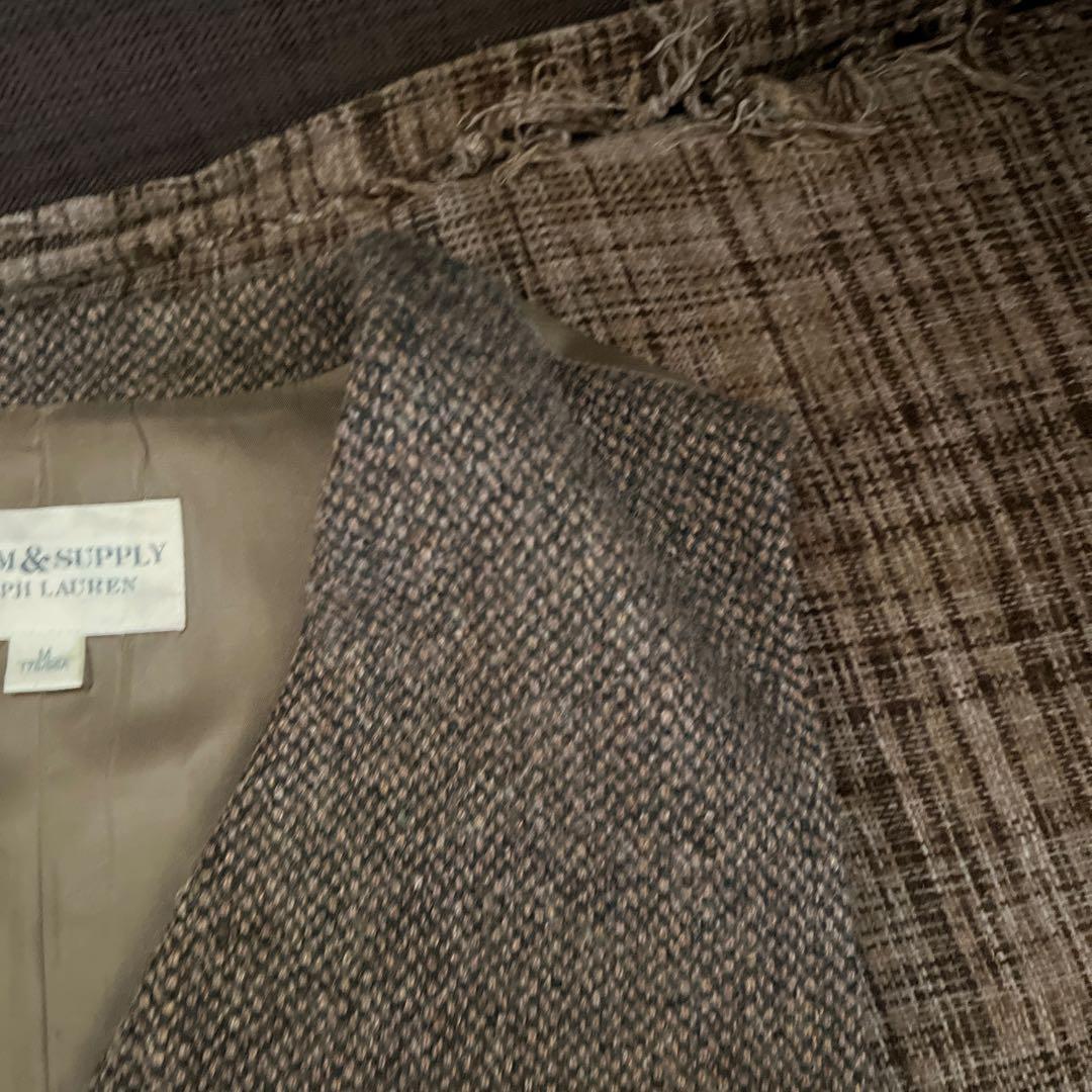 DENIM & SUPPLY RALPH LAUREN ツイードベスト M