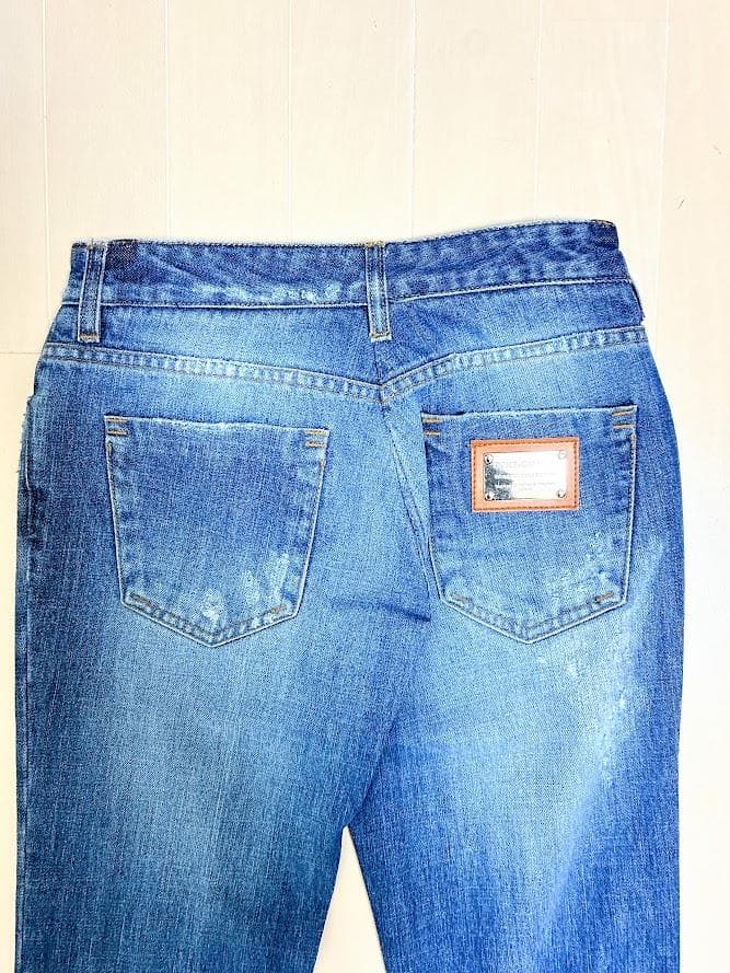 【新品 タグ付き】ドルチェ＆ガッバーナ ダメージ デニム パンツ 38