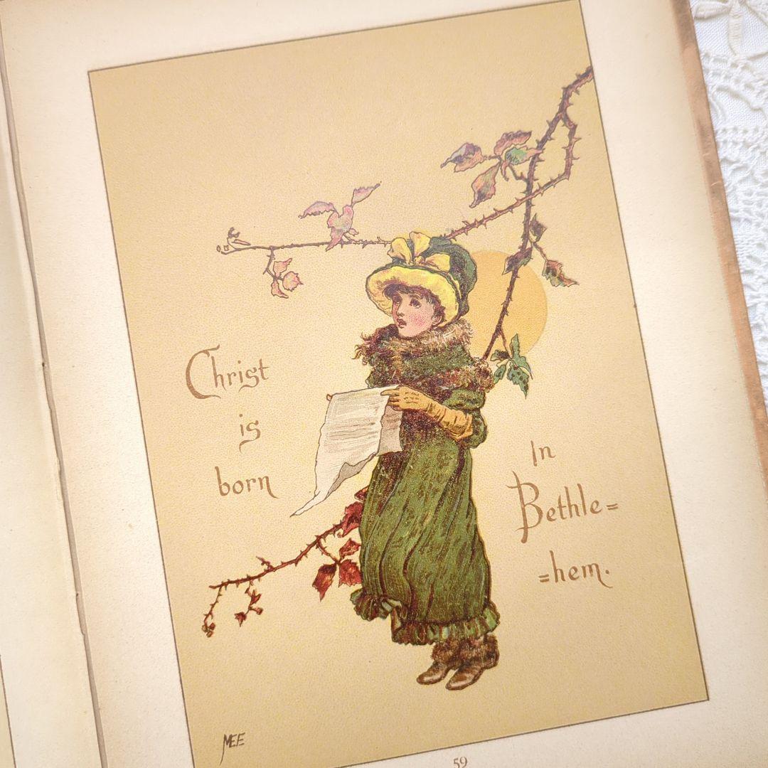 稀少1880アンティーク絵本 児童書 洋書古書 ヴィクトリアン 初版本