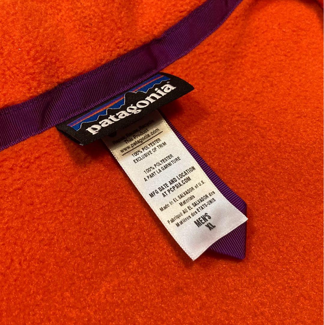 t*す様 【XL】 patagonia Fleece Vest オレンジ × タ