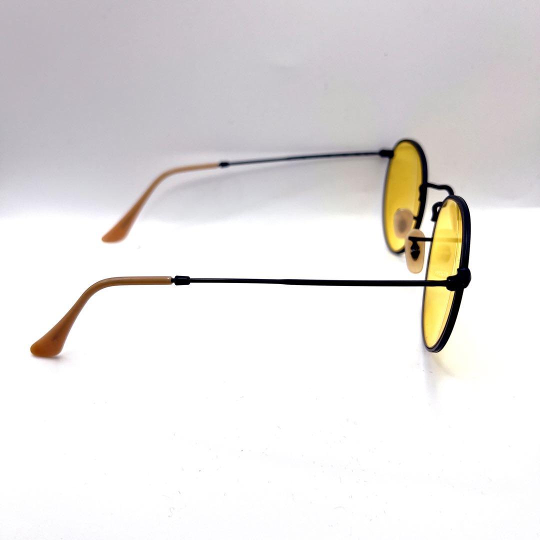Ray-Ban RB3447 ラウンドメタル EVOLVE 調光 イエロー