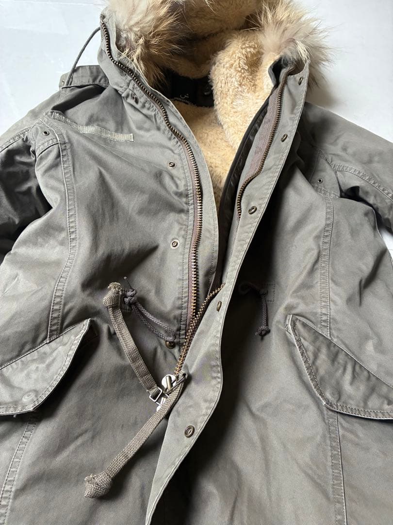 別注　AMERICAN RAG CIE モッズコート　ファー　フード　2way