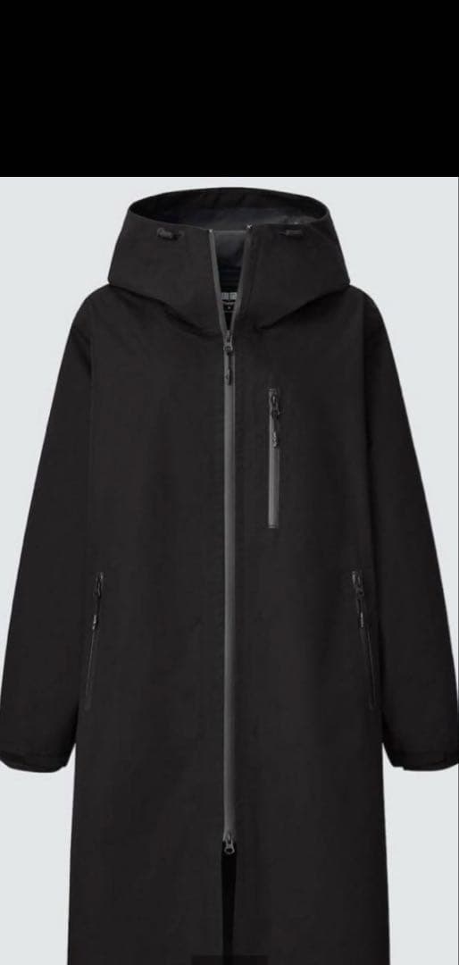 UNIQLO × theoryコラボ　ブロックテックコートブラック(S)