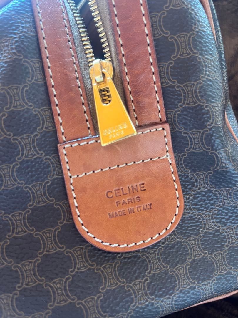 ☆希少サイズ☆ CELINE セリーヌ ヴィンテージミニボストン マカダム柄