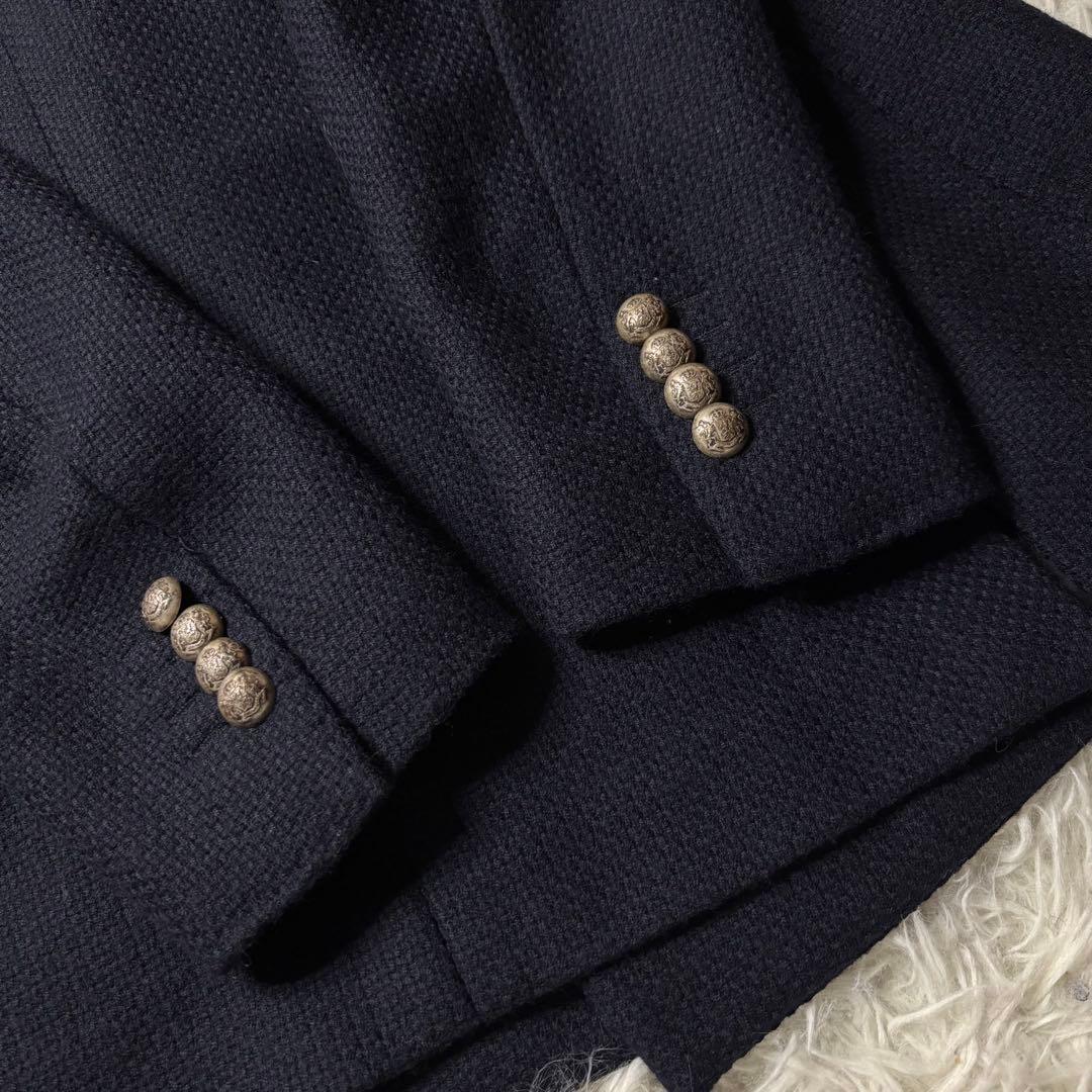 TAGLIATORE Brilla ダブル 紺ブレ アンコン 銀ボタン