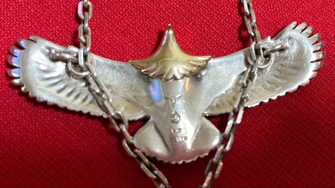 tady&king タディ＆キング ネックレス 18k 金 イーグル フェザー
