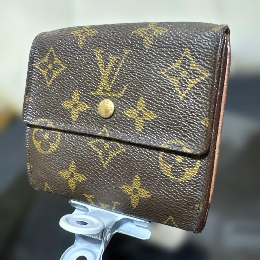 ⑤★在庫セール/良品 ♪モノグラム Wホック折財布