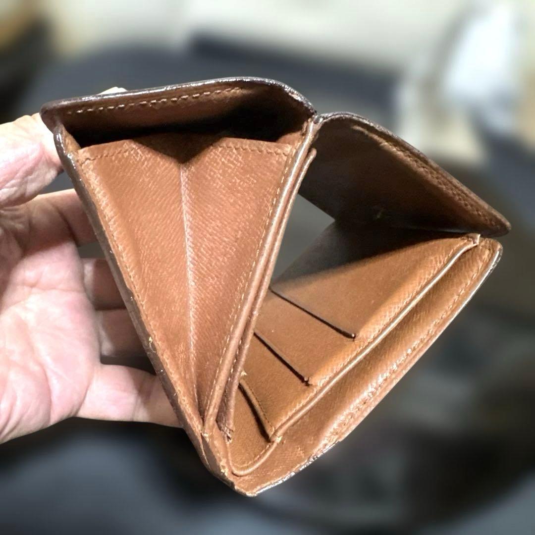 ⑤★在庫セール/良品 ♪モノグラム Wホック折財布