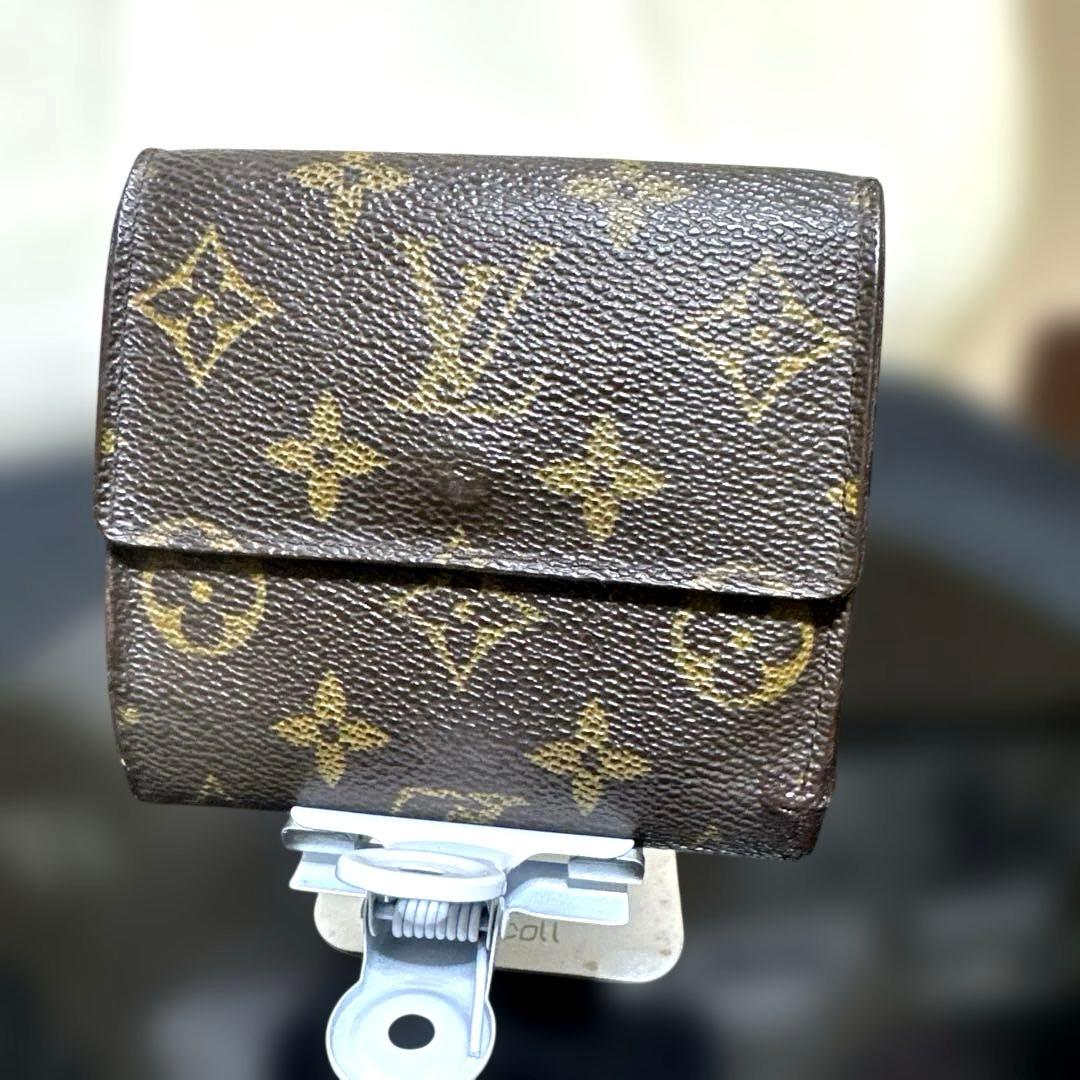 ⑤★在庫セール/良品 ♪モノグラム Wホック折財布