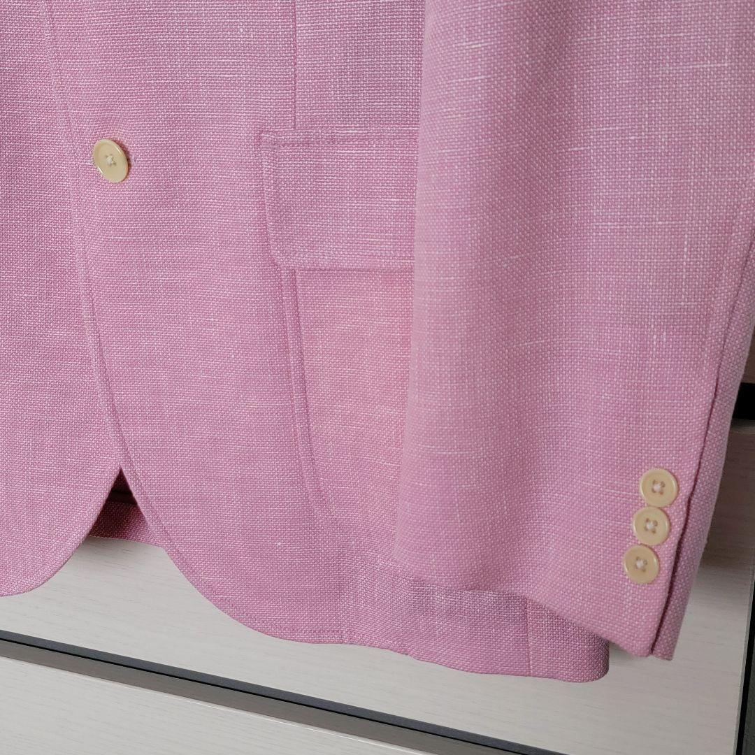 j.press　オンワード樫山　メンズジャケット M　美品　毛・麻　ピンク