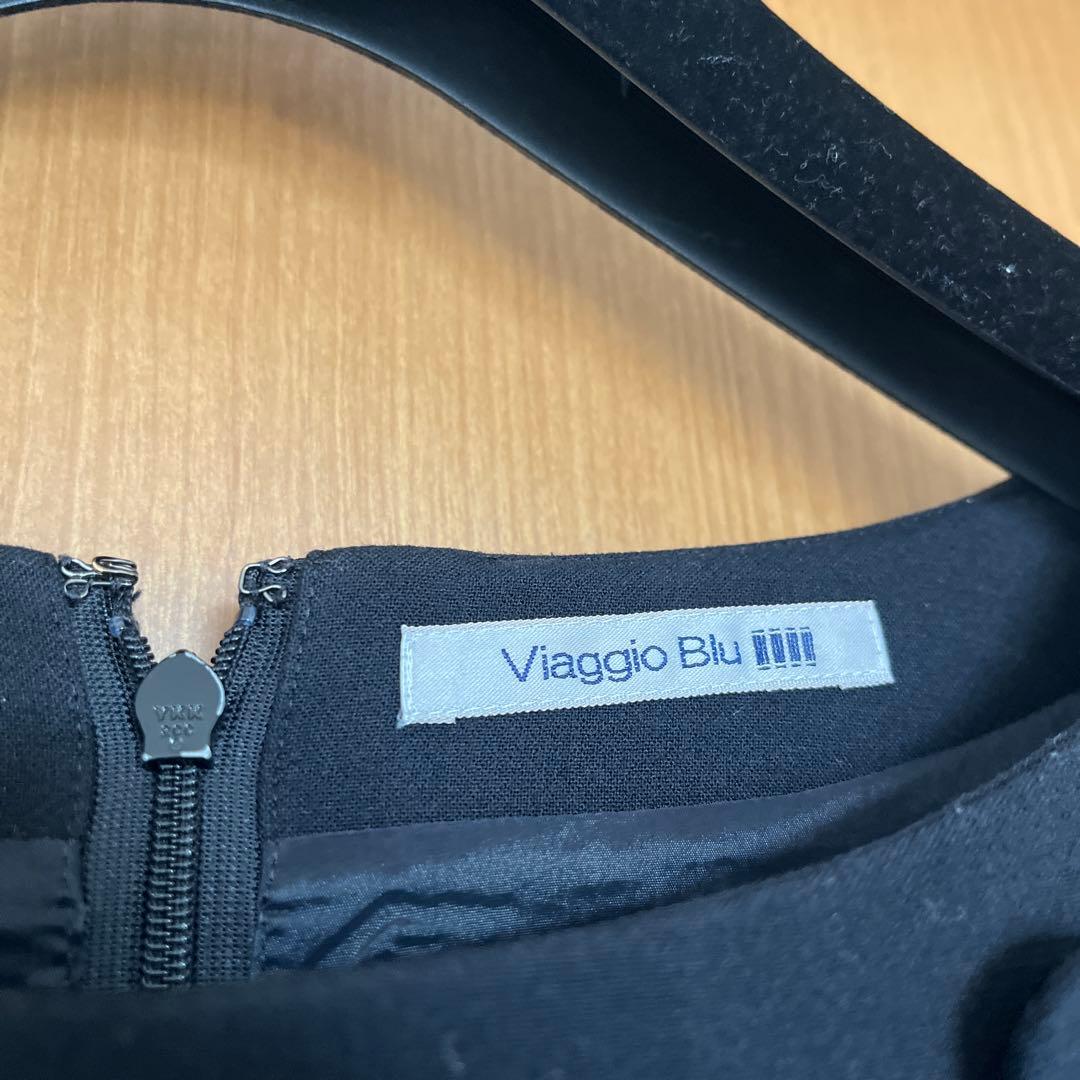 Viaggio Blu ビアッジョブルー ダブルクロスボタンワンピース 卒入学式