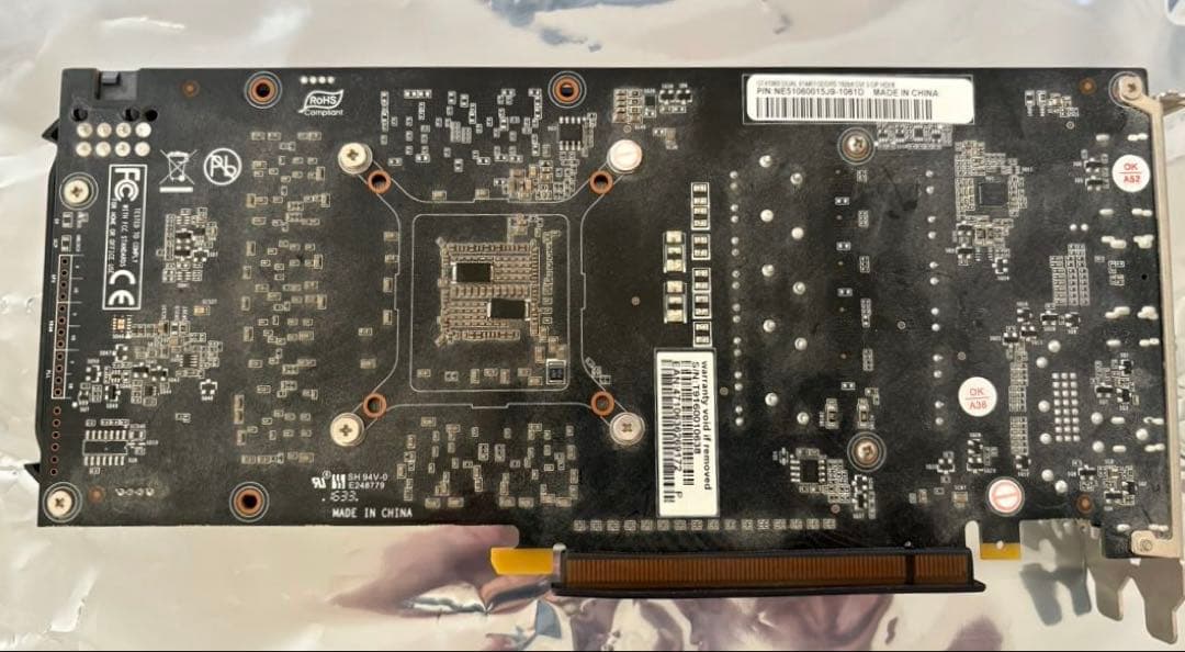 動作品　GeForce GTX1060 6GB DUAL