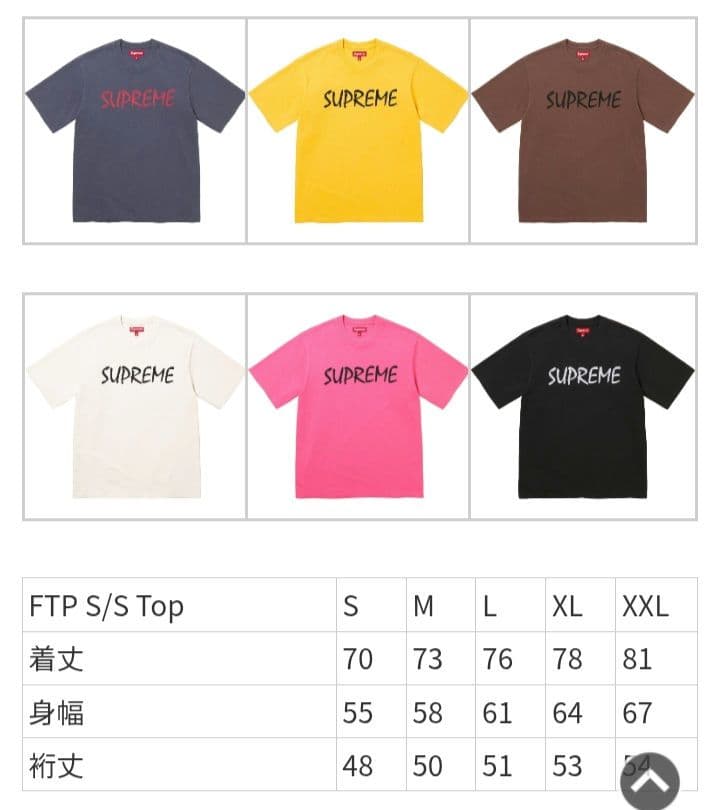 シュプリーム　FTP S/S Top