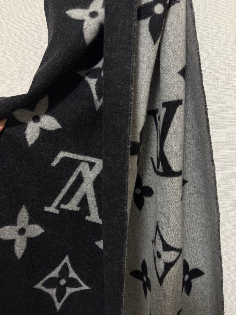 LOUIS VUITTON ルイヴィトン マフラー レイキャビック ブラック