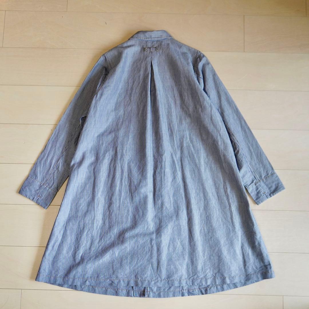 【美品】パラスパレス パームスカンパニー ヒッコリー風 ダブル スプリングコート