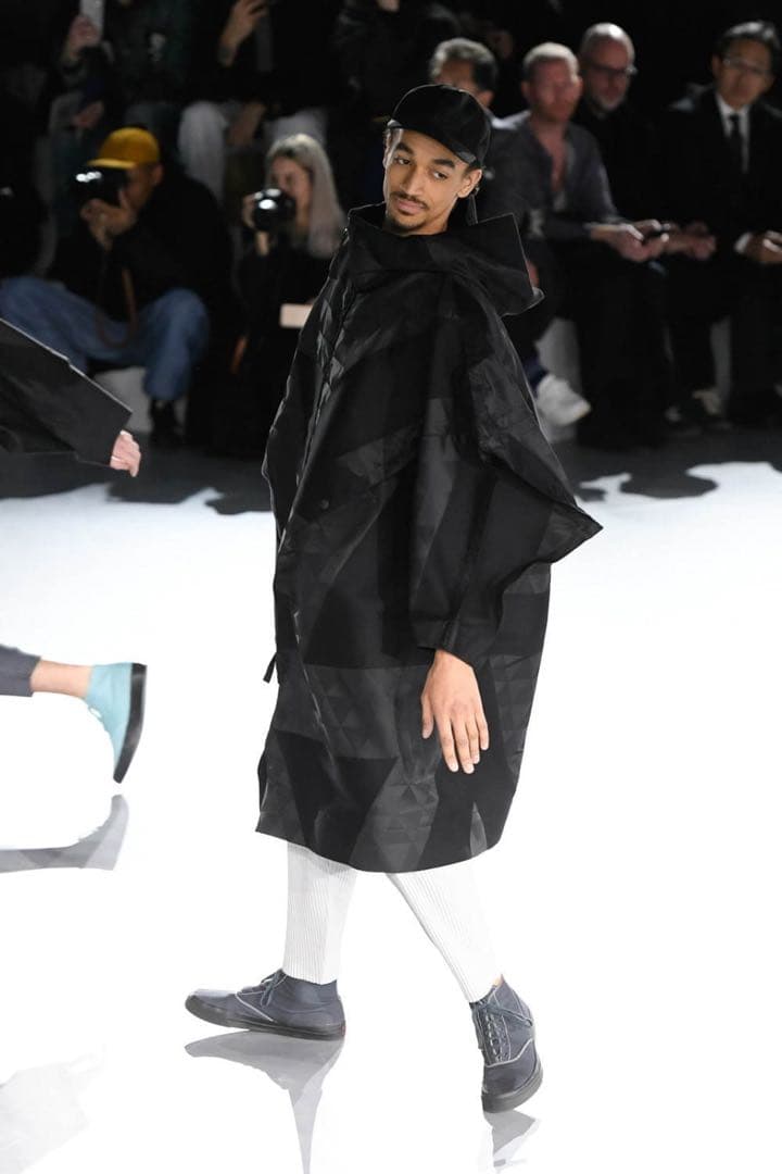 【ISSEY MIYAKE MEN】STRIPE HEXAHEDRON COAT
