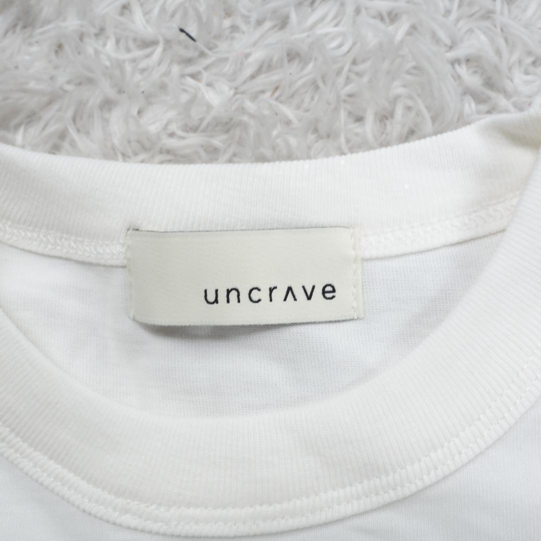 G6327*uncrave アンクレイヴ☆カットソー☆Tシャツ☆白ホワイト☆F.