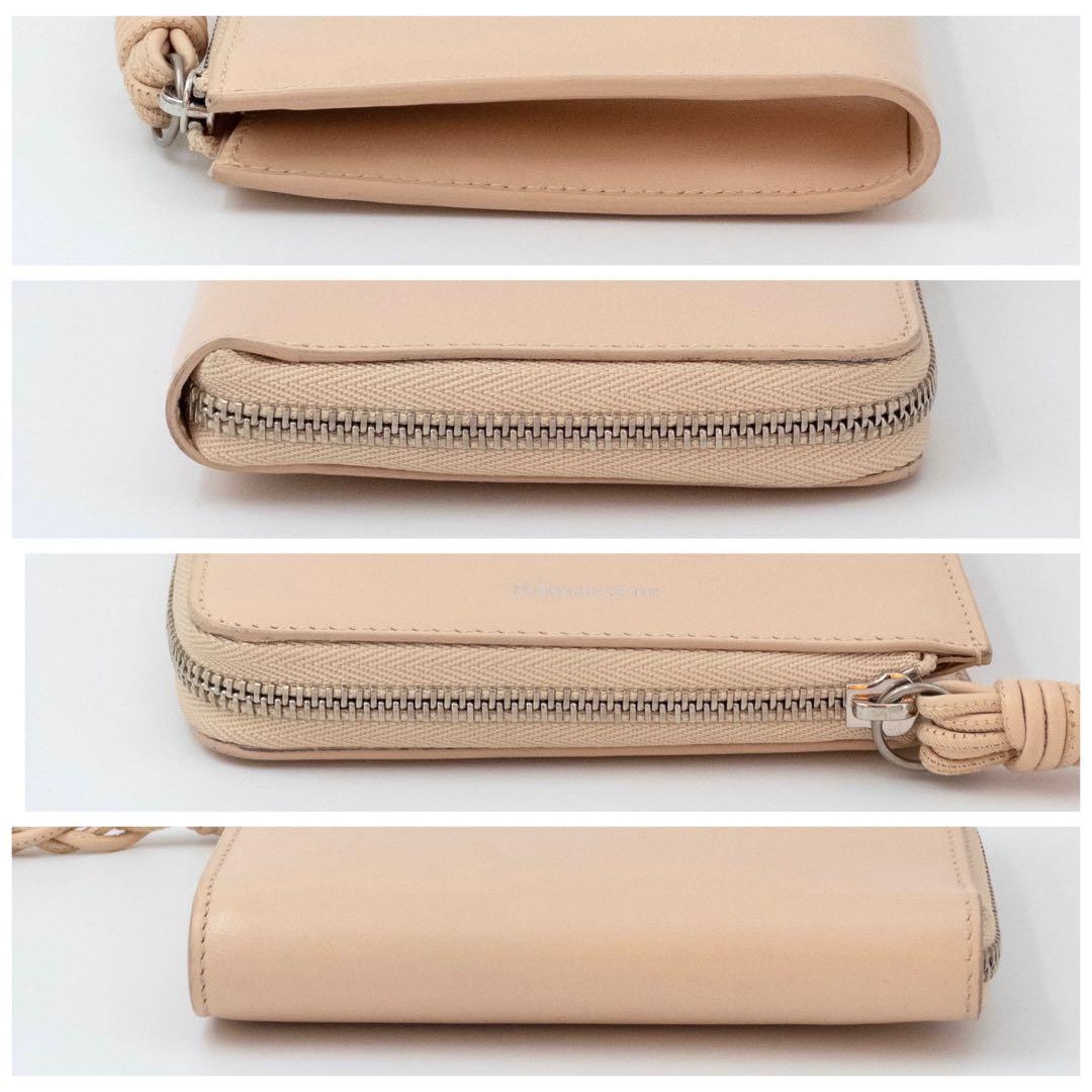 美品JIL SANDER ジルサンダー レザー コンパクトウォレット ピンク