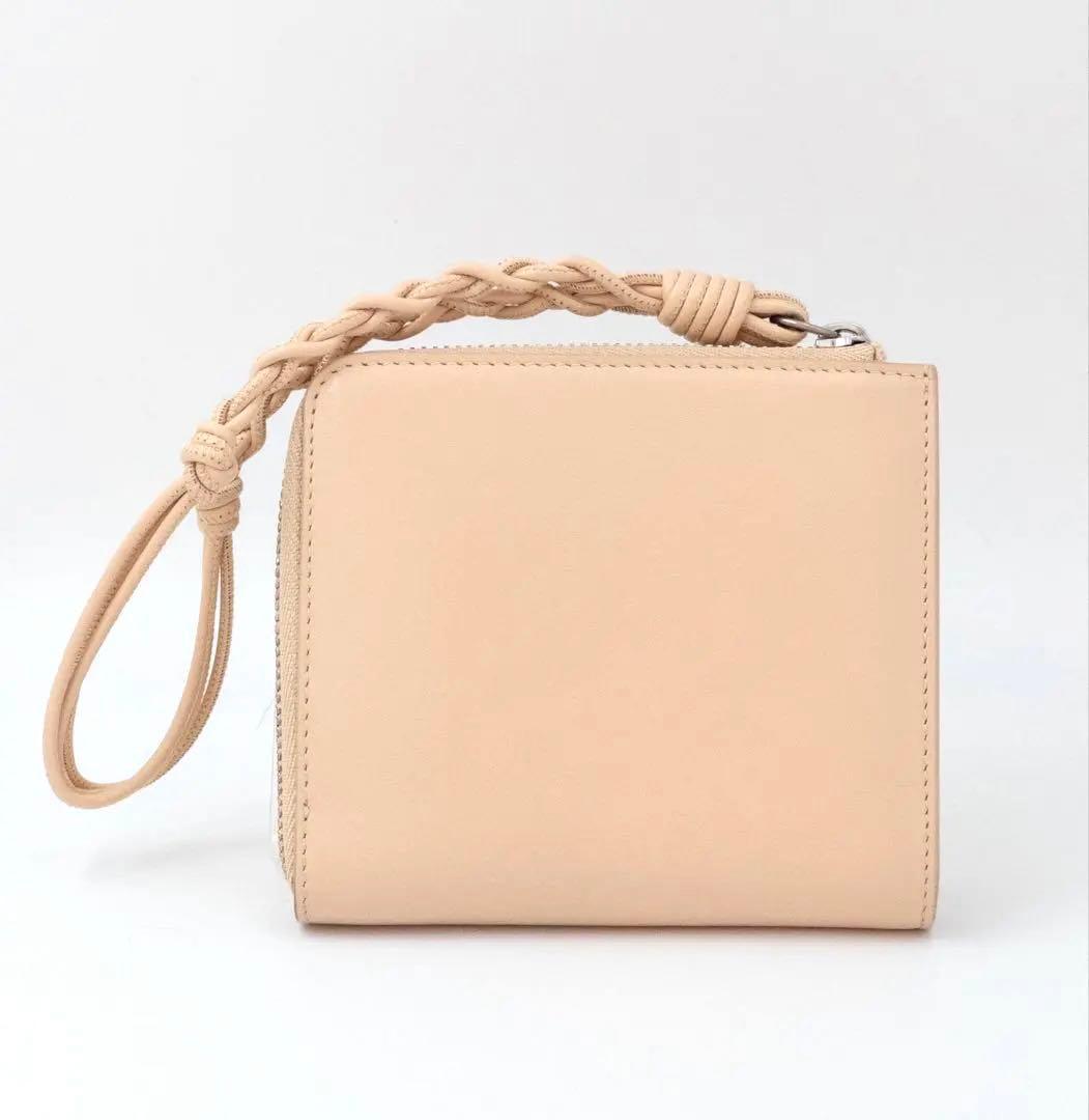 美品JIL SANDER ジルサンダー レザー コンパクトウォレット ピンク