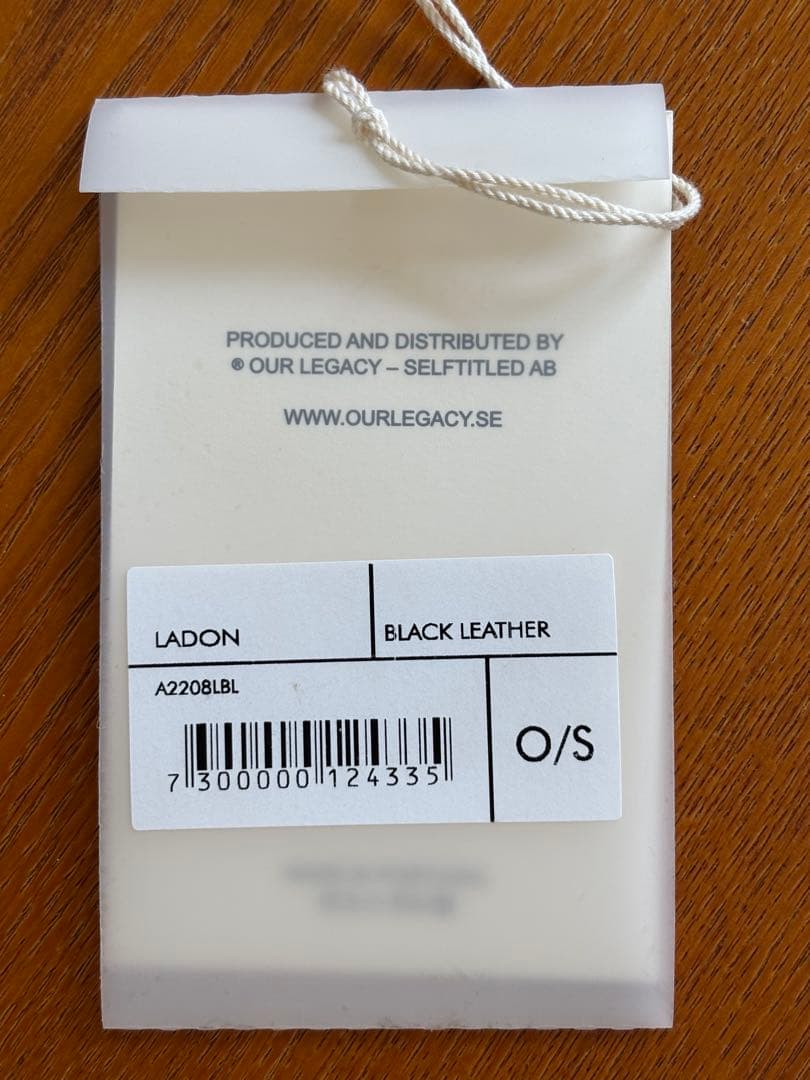 【値下げしました】OUR LEGACY Ladon レザーネックレス(ブラック)